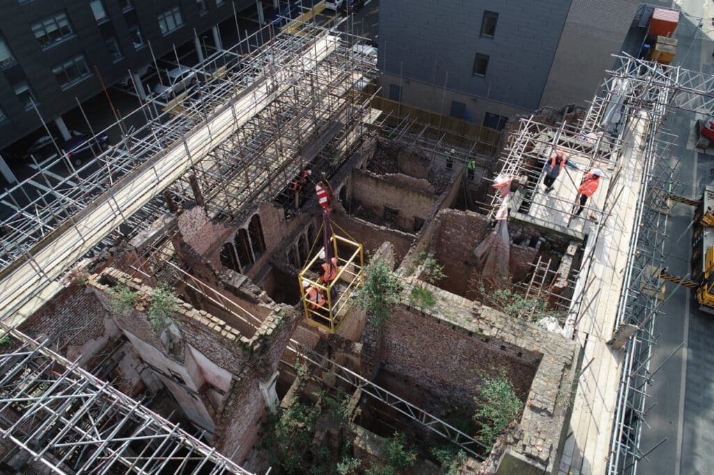 Ancoats Dispensary Scaffolding Bradley Group