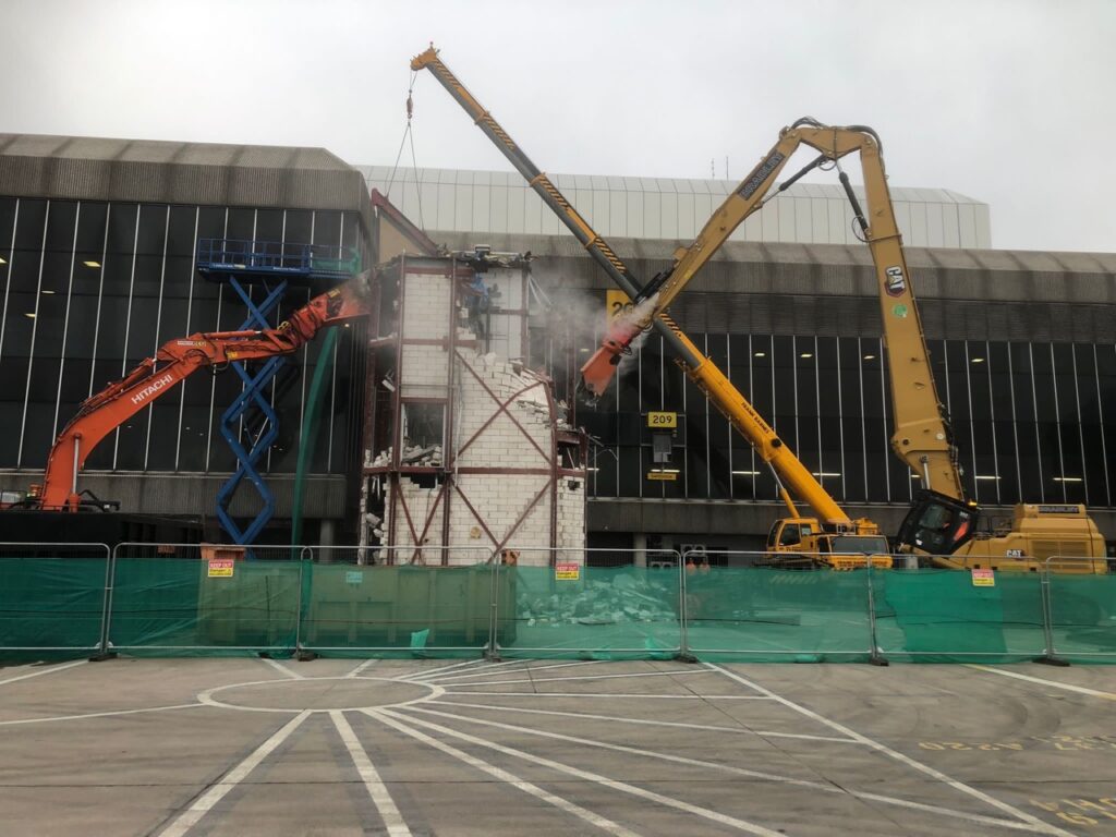 Manchester Airport Demolition