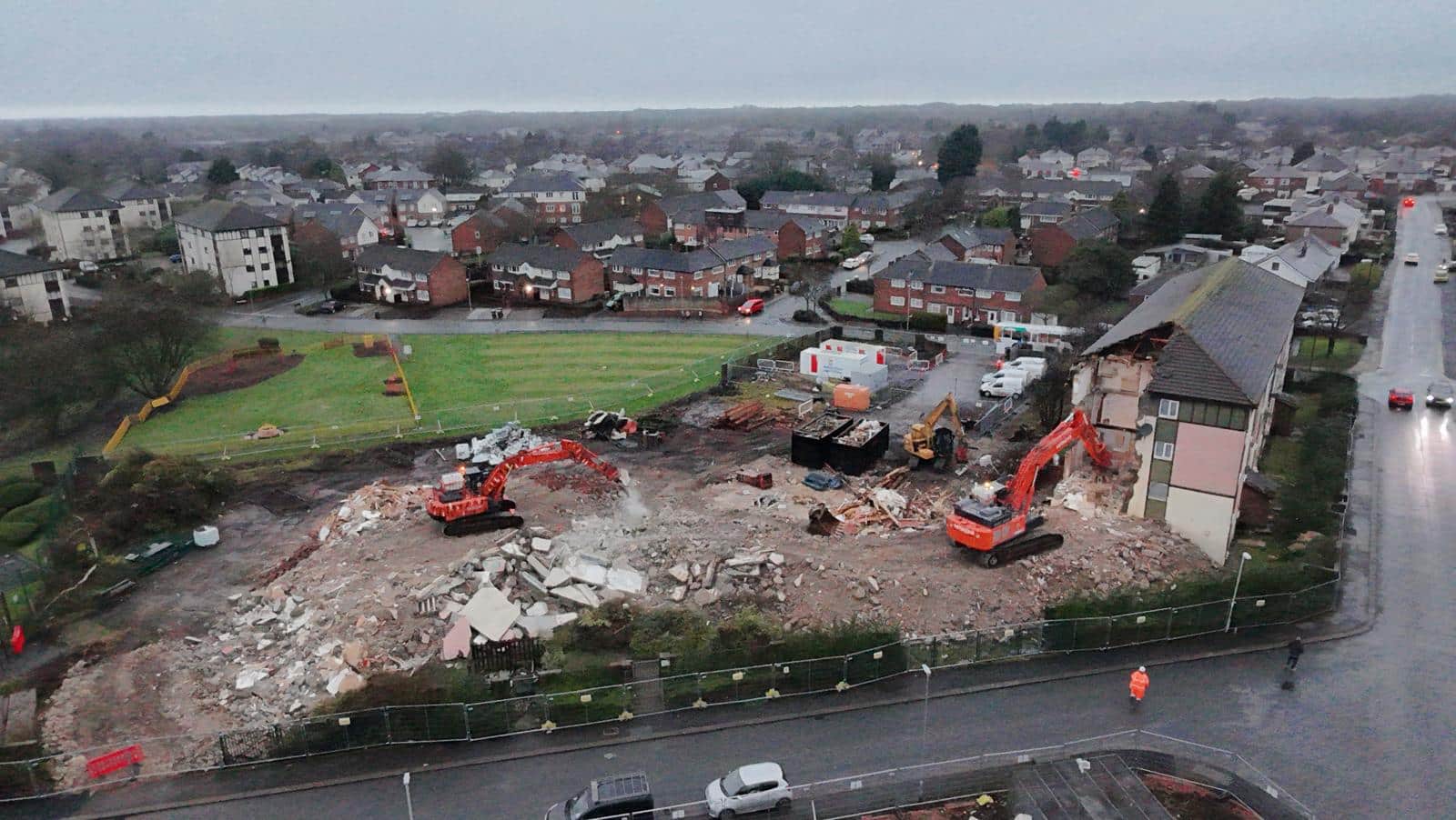 Ribble Heights Residential Block Demolition Project by Bradley Demolition