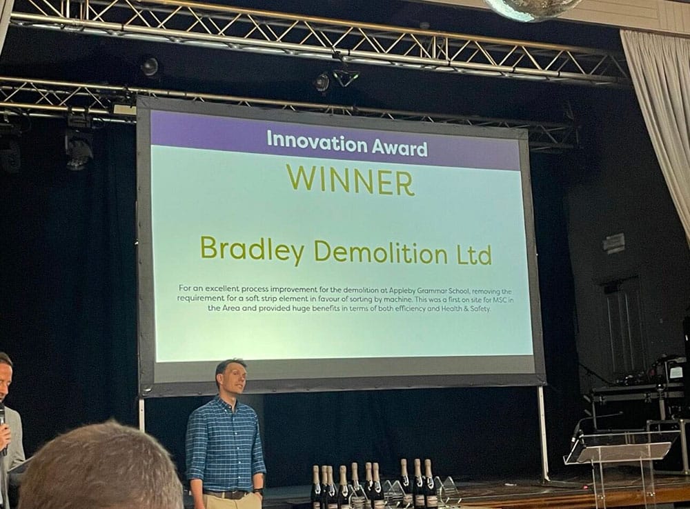 Bradley Demolition Wins Morgan Sindall Innovation Award